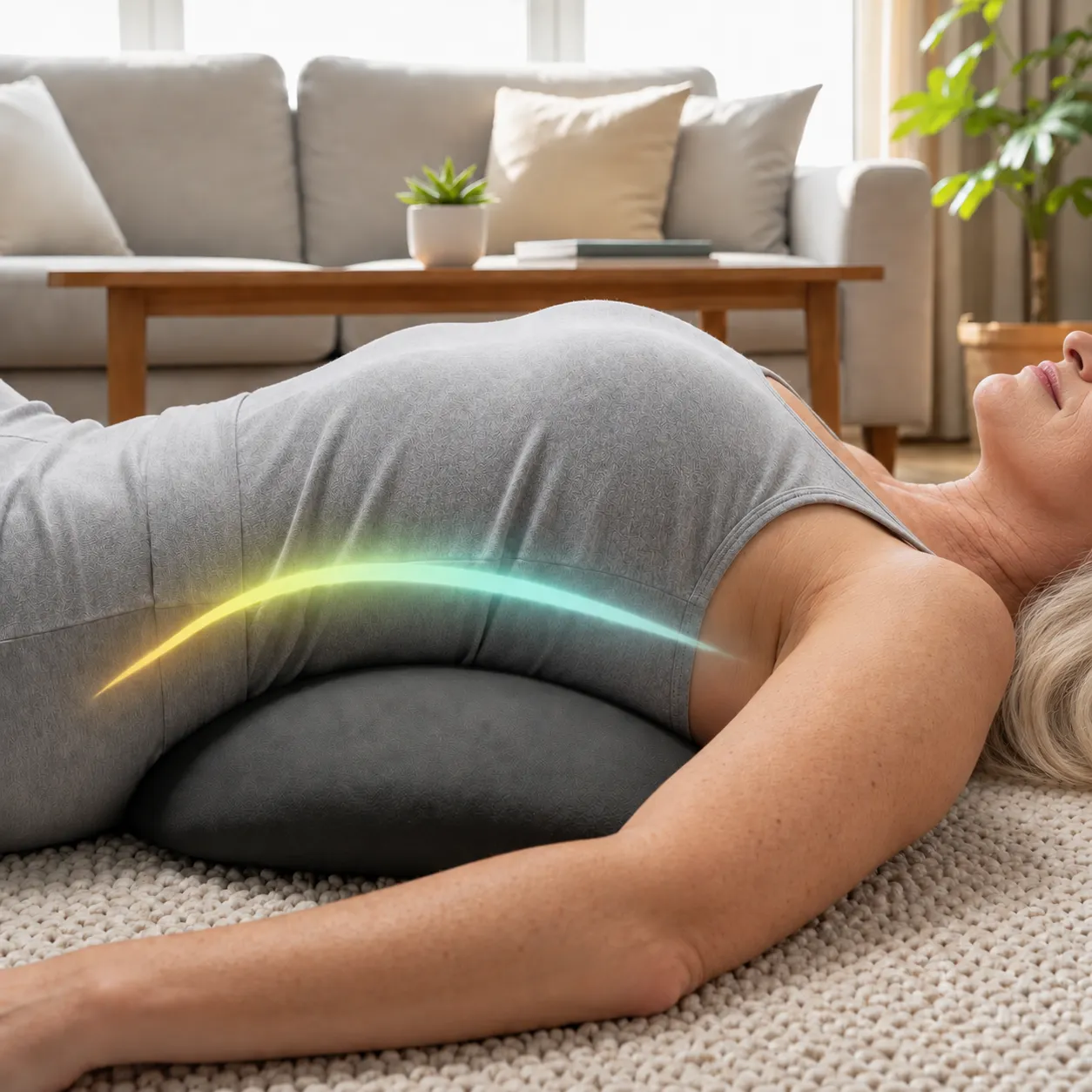 Relaxing at home with Orevive SpineEase